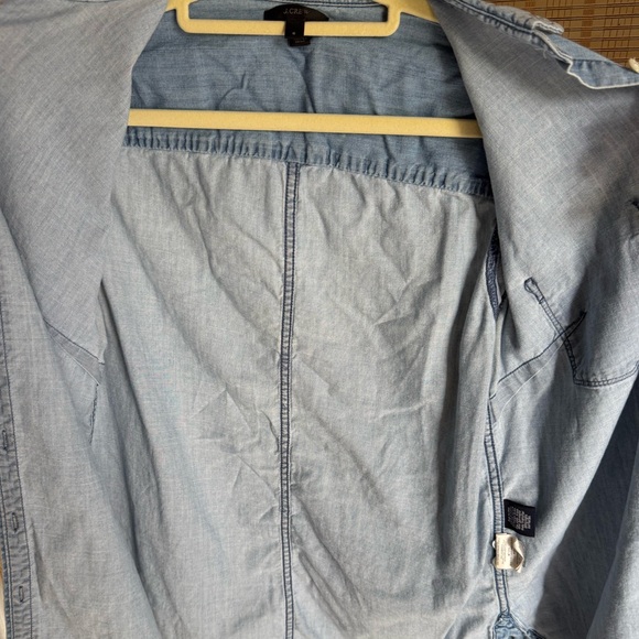 J.Crew Light Blue Denim Chambray Shirt - Picture 6 of 9